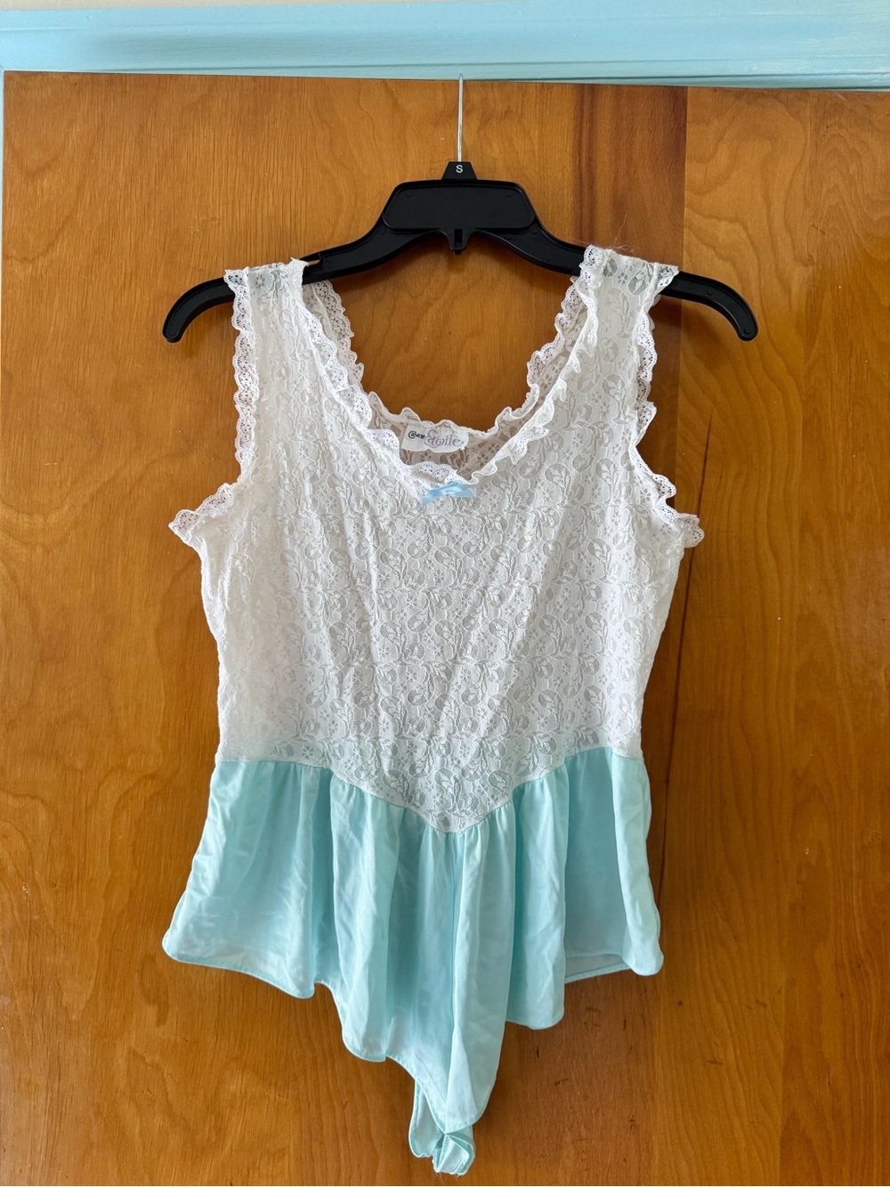 Vintage 80s White Lace Onesie Cinema Etoile